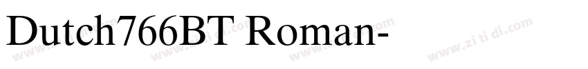 Dutch766BT Roman字体转换
